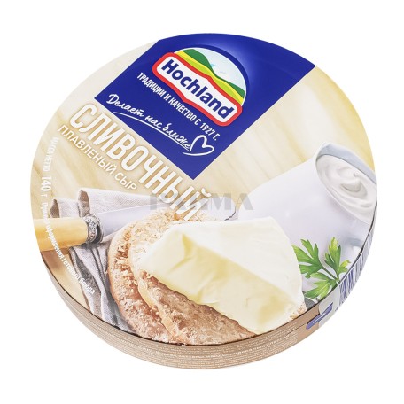 Հալած պանիր «Hochland» սերուցքային 150գ_կլոր