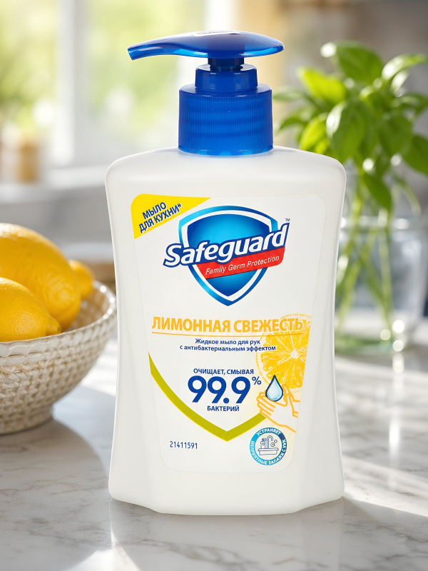 Հեղուկ օճառ «Safeguard» լիմոն 225մլ